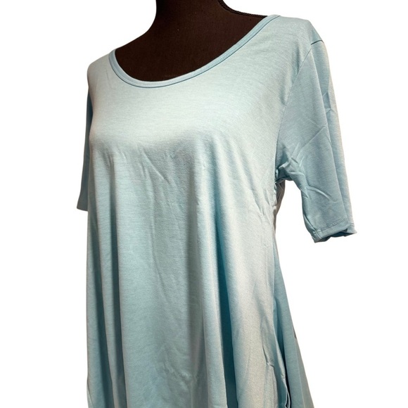 LulaRoe Perfect T Swing Top Small (8,10,12,14) & OS Leggings 2-10 Blue Bundle - Picture 9 of 17